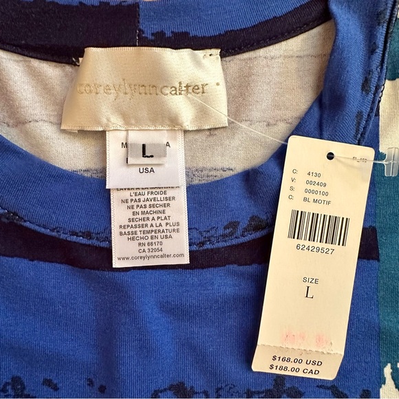 Anthropologie - Corey Lynn Calter Blue Striped Midi Tank Dress - Picture 5 of 10